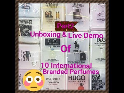 Part2 - Unboxing & Live Demo - 10 International Branded Best Perfumes I just4fun.jannathff I jff