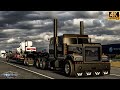 POV: Western Star4900ex  HEAVY HAULING - Oversize Equipment in ||4K||- JCB457 Wheel Loader #cummins