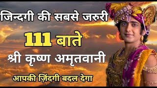 जिंदगी की सबसे जरूरी बाते || Best Krishna Motivational Speech || Krishna Vani