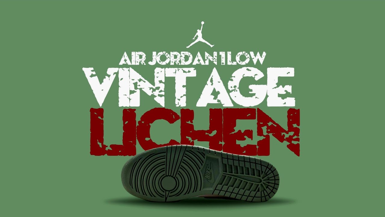 Air Jordan 1 Low VINTAGE LICHEN 2026 – Официальный внешний вид, подробности и информация о релизе.