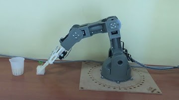 Arduino Robotic Arm - Braccio - learning how to transplant in hydroponics farming