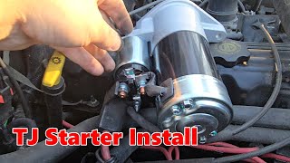 How to Replace a Starter  1997 - 2006 Jeep Wrangler TJ