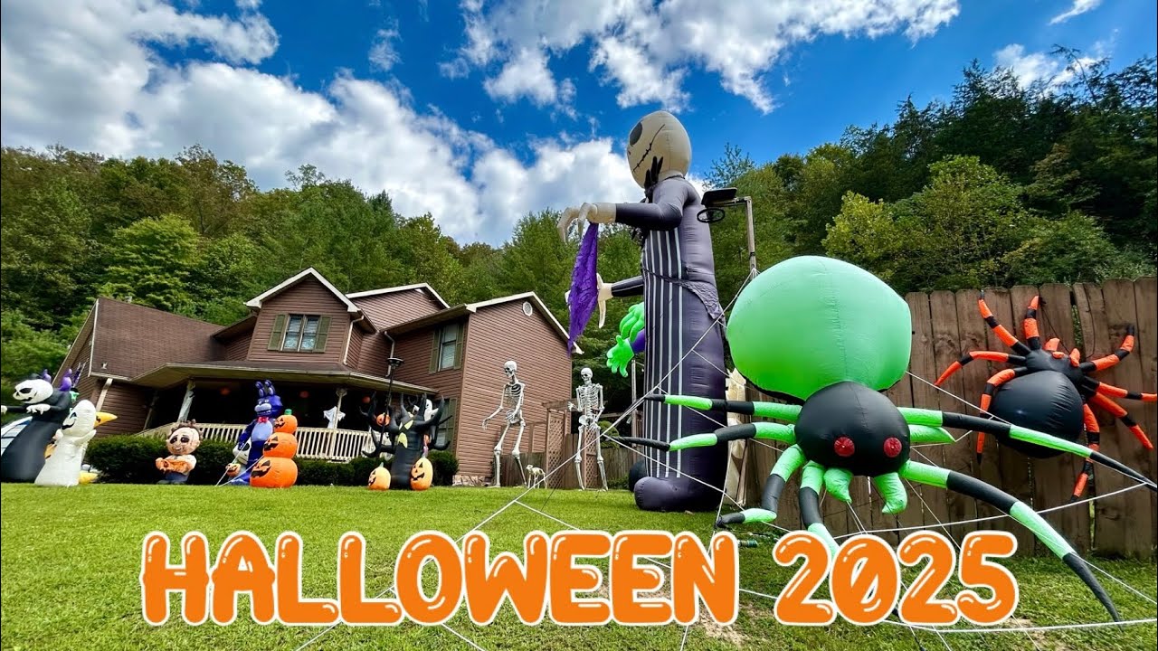 SETTING UP HALLOWEEN INFLATABLES 2025