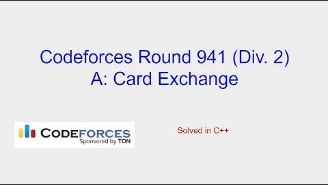 Card Exchange - Codeforces Round 941 (Div. 2) Problem A Solution
