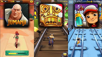 Jumanji Epic Run Vs Temple Run 2 Winter Toyland Vs Subway Surfers St Petersburg EndlessRun Gameplay