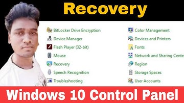 Recovery in windows 10 control Panel | Recovery | The AB