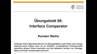 Übungsblatt 08 Interface Comparator