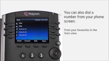 Polycom VVX410 - Making a Call - Video Training