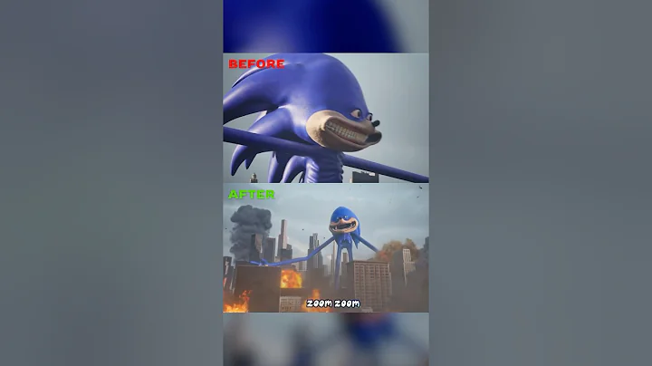 Before vs After: Shin Sonic Destroys The City