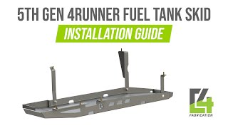 5th gen 4runner fuel tank skid plate installation guide by C4 Fabrication 2,189 views 3 years ago 9 minutes, 18 seconds