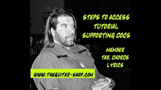 Accessing Channel Tablatures, Chord Charts and Lyrics