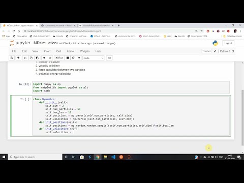 Initializing Positions and Velocities : Part 2 - Molecular Dynamics Simulation in Python