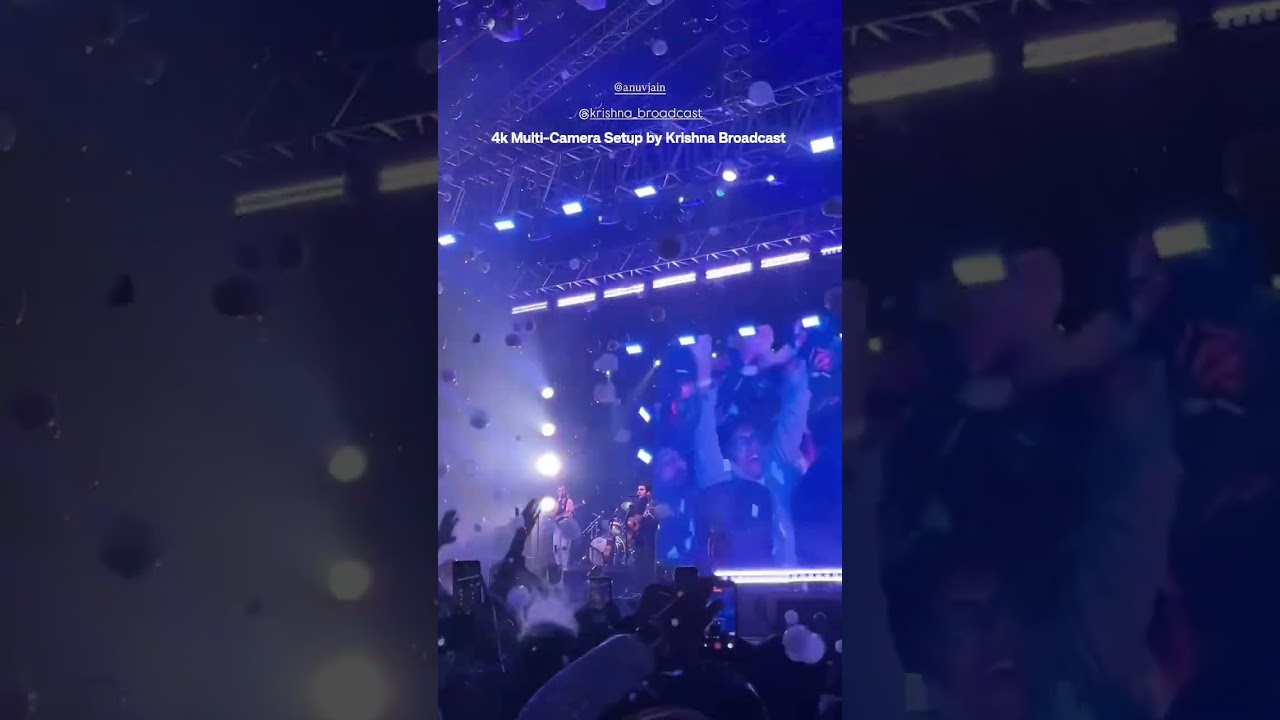 4k Multi-Camera Production setup for Anuv Jain' Concert by Krishna Broadcast