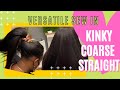 Versatile Sew in Install | Featuring Kinky Coasre Straight hair | Paparazzi Allure