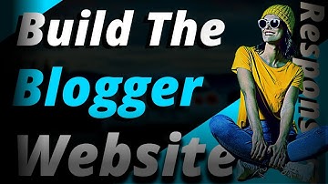 Create A Responsive Website Using HTML  CSS  JavaScript  ||  Blogger Website || 2023