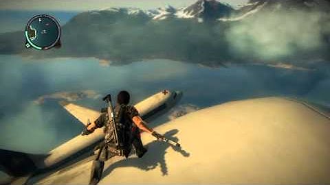 Just Cause 2: Tethering NPC Aeroliners together