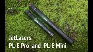 JetLasers PL-E Pro and PL-E Mini laser pointer comparison