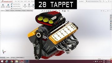 V12 ENGINE | Part 28 | TAPPET | Solidworks Tutorial | 1080p 🚗😎