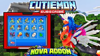 NOVA ADDON DE POKEMON PARA O MINECRAFT BEDROCK!!! CUTIEMON