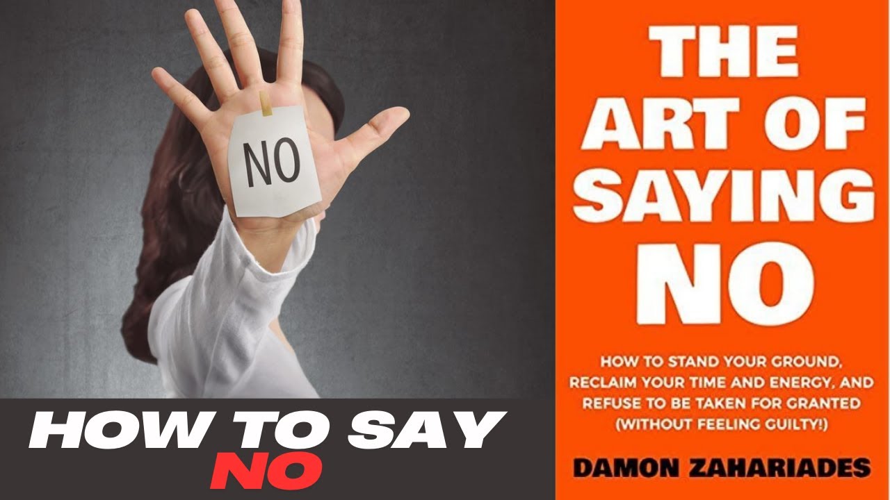 Art of saying NO Book summary in English | Book Summary in English ...