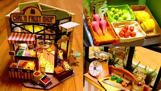Miniature Dollhouse Kit | Carl's Fruit Shop - Robotime