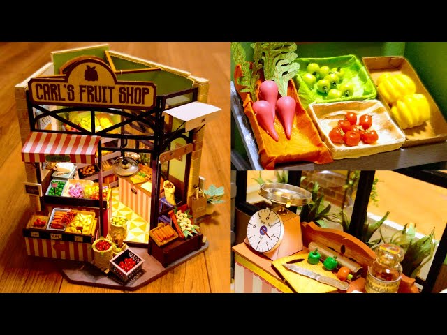 Miniature Dollhouse Kit  Carl's Fruit Shop - Robotime 