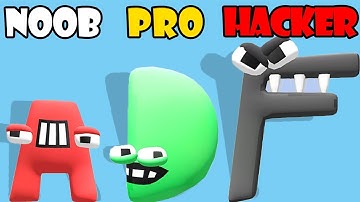NOOB vs PRO vs HACKER - Merge Alphabet Lore
