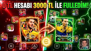 0 Tl Hesabı 3000 Tl Ile Fulledi̇m Hesap Sizlere Efootball Mobile 2026