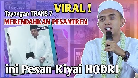 Virall❗TRANS 7 Lecehkan Pesantren || Ini Pesan Beliau K. Moh. Hodri || Live Pasar Rakyat Ganding 