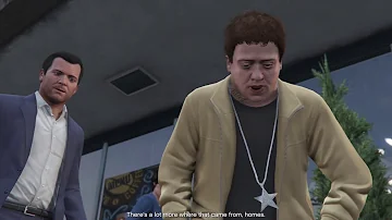 GTA 5 Michael beats up Fabian