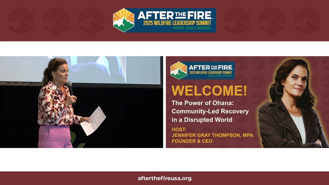 Welcome! The Power of Ohana: Community-led Recovery in a Disrupted World Welcome! The Power of Ohana: Community-led Recovery in a Disrupted World