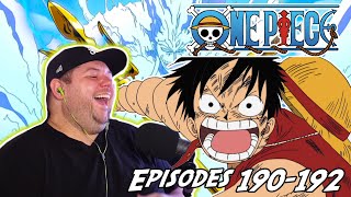 LUFFY VS ENERU FINALE | ONE PIECE REACTION + REVIEW - Episode 190, 191, & 192