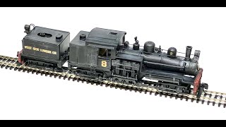 WS #8, Nn3  Class C Shay locomotive - N Scale Narrow Gauge - Kit #5022