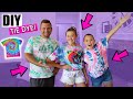 TIE DYEING ALL OUR CLOTHES FOR SUMMER! FAMILY VLOG