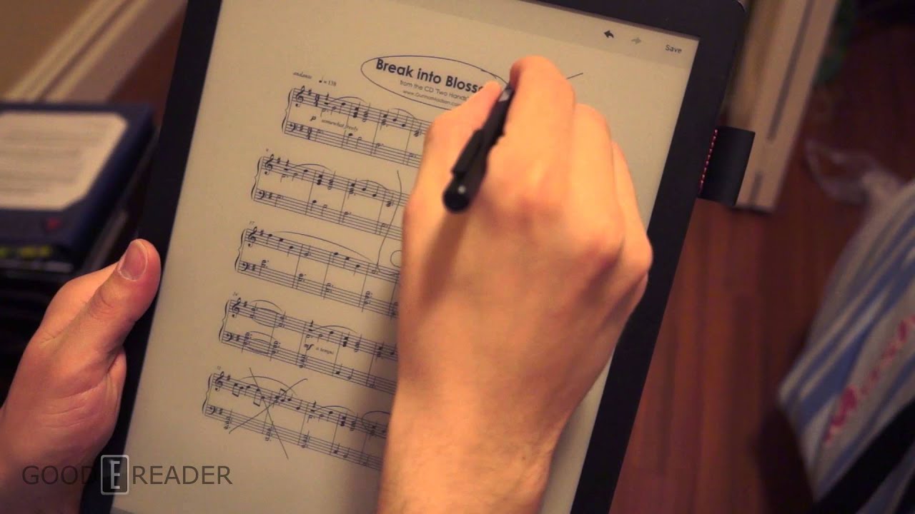 good e reader 13 3 inch can read and edit sheet music youtube edit sheet music