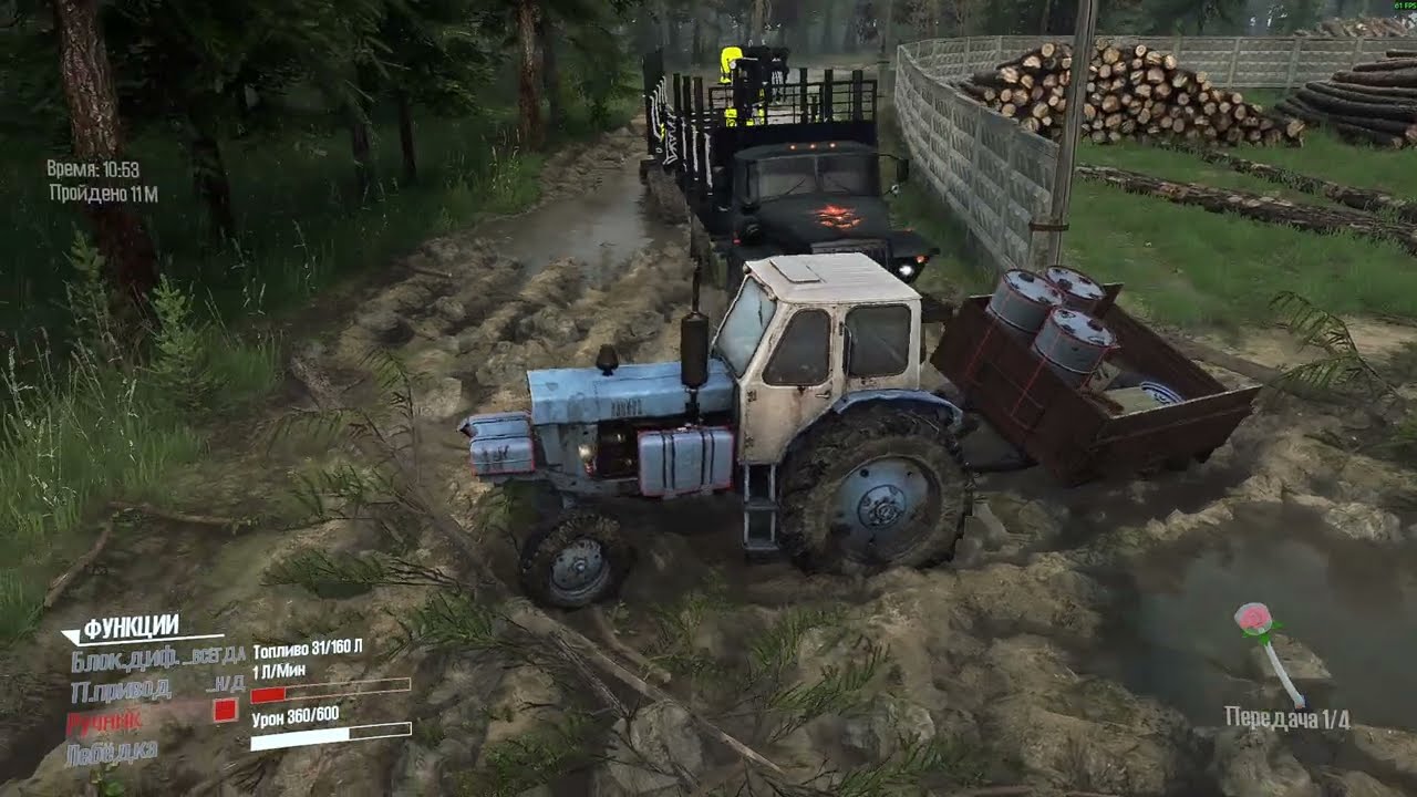 Раз в лес, то по дрова 2 - SpinTires (Mud Runner)