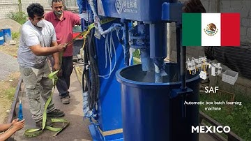 GENMAX- Automatic box batch foaming machine voice from Mexico customers