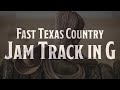 Fast Texas Country Jam Track in G (with some lead guitar here and there)