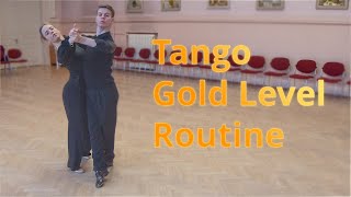 Tango Gold Level Choreography | Outside Swivel, Four Step Change