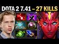 Queen of Pain with 27 Kills and 1000 GPM - Dota 7.41