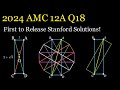 2024-2025 AMC 12A Problem 18 Solution | Geometry Prep for AMC 10, 8, AIME, USAJMO, and USAMO
