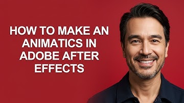 How to Make an Animatics In Adobe After Effects - KevinHowTo