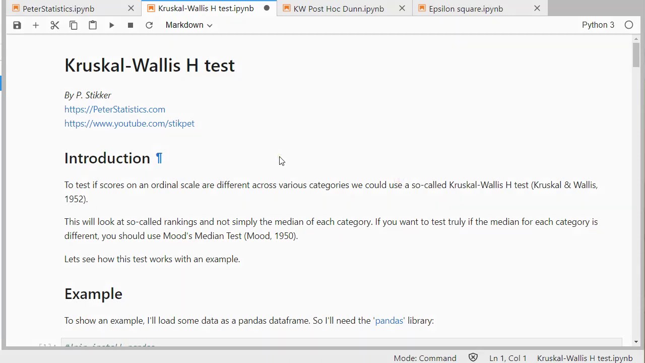 Python Kruskal Wallis H Test YouTube Python Kruskal Wallis H Test YouTube