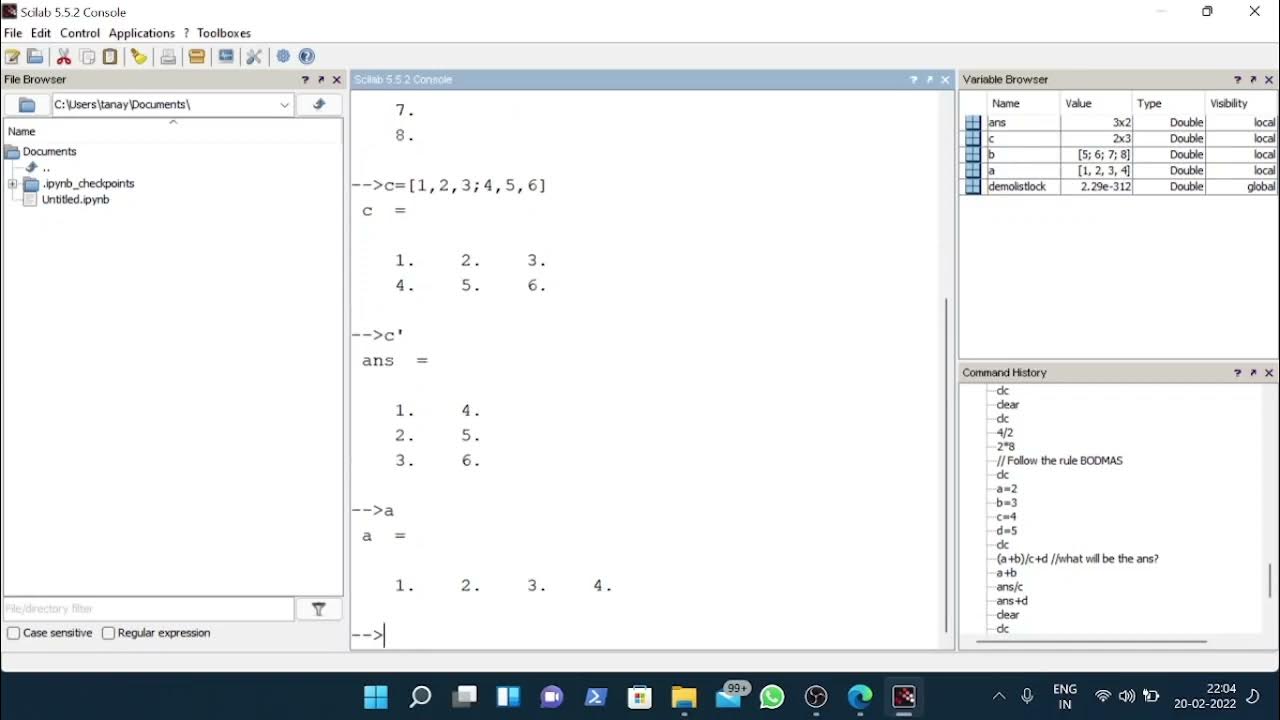 Scilab free alternative to MATLAB B.Sc Math Practical (Installation and ...