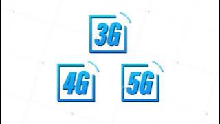 5G, 4G, 3G symbol set isolated on background, mobile communication technology and smartphone