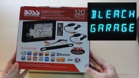 BOSS NAV head unit BN9382WRC unboxing and basic function demo