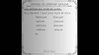 Présent de lindicatif - Les verbes en  -oyer et - uyer  conjugaisonfrançais francais francés