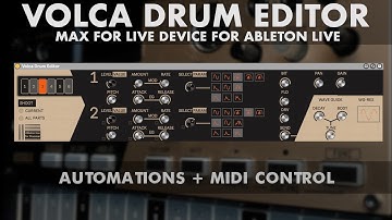 Volca Drum Editor Tutorial 6   Automations and MIDI Control