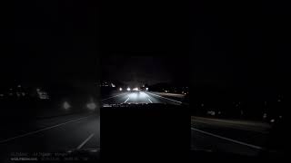 Lightning nearly strikes driver!!