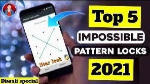 Top 5 Pattern lock password 2021 | Very Hard Pattern lock | star pattern lock #lock